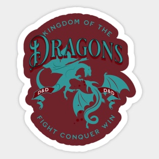 Green Dragon Wars Sticker